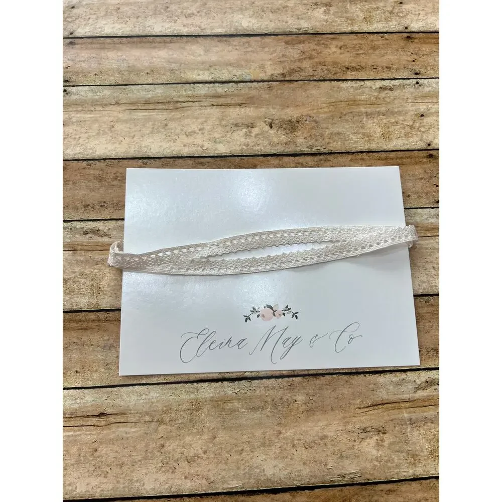 Eleina May & Co. Ophelia Ivory Lace Headband